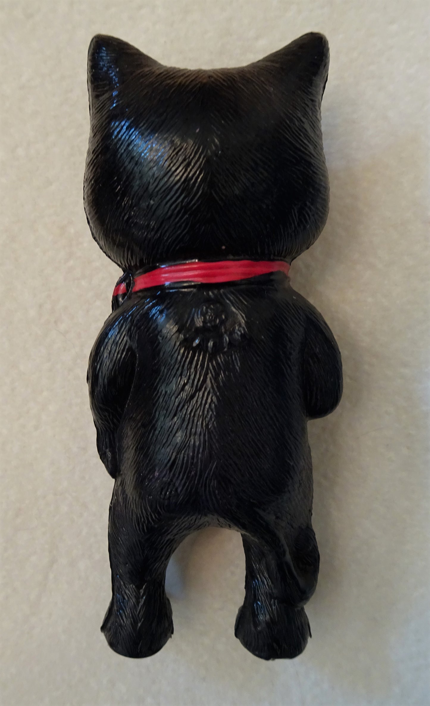 RARE Old Antique Halloween Celluloid Black Cat with Googly Eyes