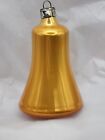 Excellent Vintage Antique Polish Gold Bell Christmas Ornament ~1950s