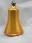 Excellent Vintage Antique Polish Gold Bell Christmas Ornament ~1950s