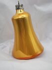 Excellent Vintage Antique Polish Gold Bell Christmas Ornament ~1950s