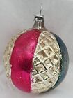 Very Nice, Old Antique German Bumpy Round Christmas Ornament ~1920s