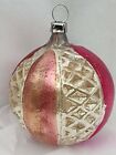 Very Nice, Old Antique German Bumpy Round Christmas Ornament ~1920s