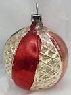 Very Nice, Old Antique German Bumpy Round Christmas Ornament ~1920s