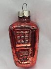 Very Nice, Vintage Antique USA Red Lantern Christmas Ornament ~1950s